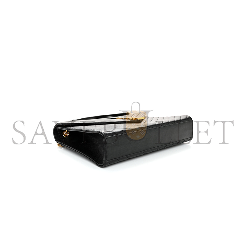 Y*L envelope matelasse large shoulder bag in black 1543620 (31*22*7.5cm)